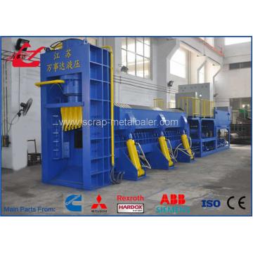 Quality Customized 74kw Scrap Shearing Machine For Scrap Pipes , Vehicles Metal Baling for sale