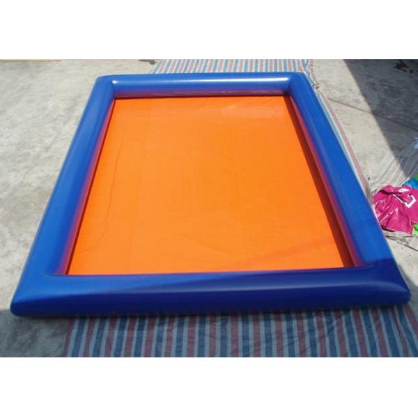 Quality Outdoor Blue Inflatable Swimming Pool 6m x 4m Rectangle Blow Up Pool for sale
