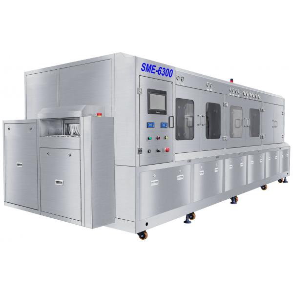 Quality High performance liquid wash and DI water rinse no-clean solder paste flux PCBA in line cleaning machine for sale