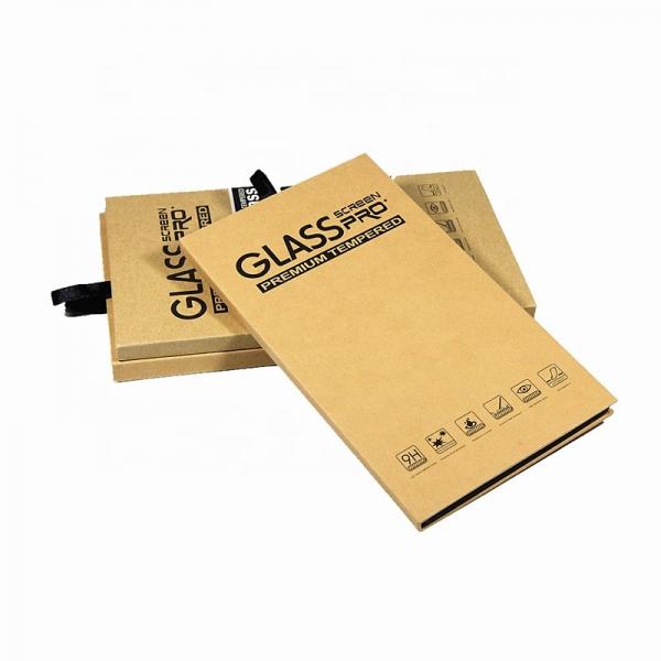 Quality 9H Screen Protector Packing Tempered Glass Film Kraft Sleeve Boxes for sale