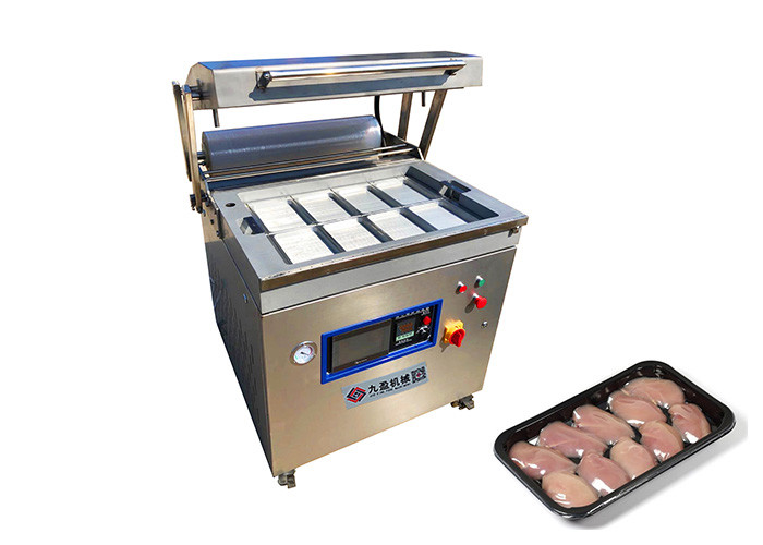 China Commercial Beef Steak Fish Vacuum Skin Packaging Machine For Food Industry factory