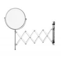 China Home hotel bathroom makeup mirror HD retractable vanity mirror rotatable wall-mounted nail-free beauty mirror factory