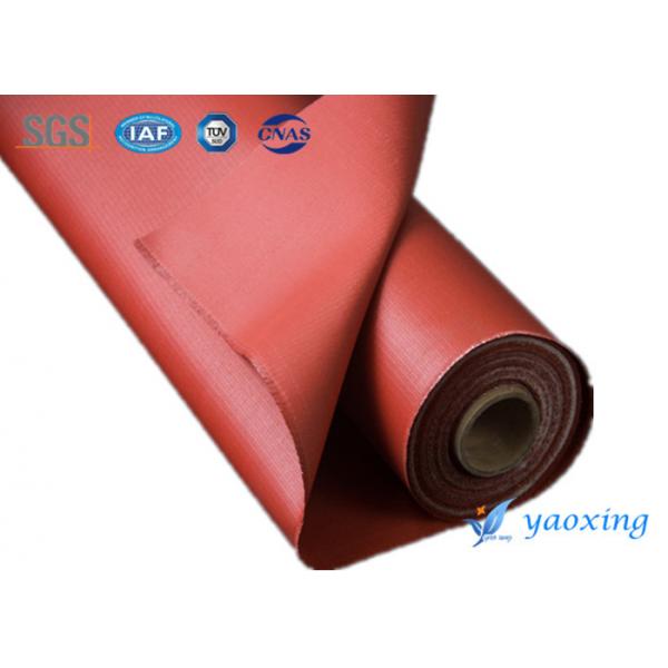 Quality Industrial Silicone Rubber Coated Fiberglass Fabric / Silicone Impregnated Fabric for sale