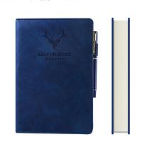 China Thickening A5 PU Leather Diary Notepad with Customized Hardcover Planner Journal Notebook factory