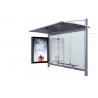 China Height 2700-2800mm Stainless Steel Shelter , Prefab Bus Shelters Ceiling 1500*4500mm factory