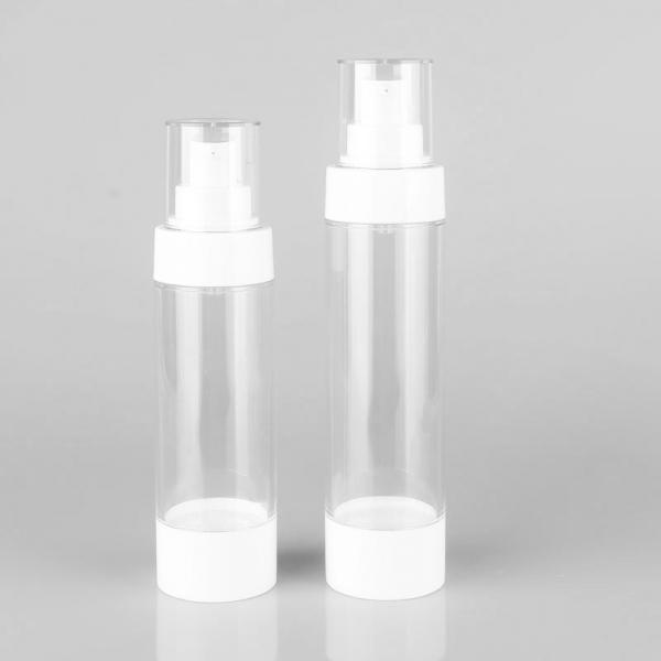 Quality Serum Foundation Airless Pump Bottle 120ml 4.06oz 80ml Luxury Clear Refillable for sale
