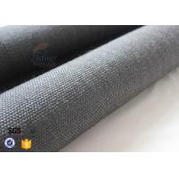 China 800gsm Black Vermiculite Coated Fiberglass Fabric Thermal Insulation Materials factory