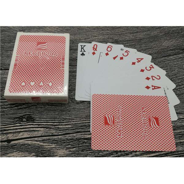Quality Custom Printed Poker Playing Cards , Linen Finish Matte Poker Games Cards for sale