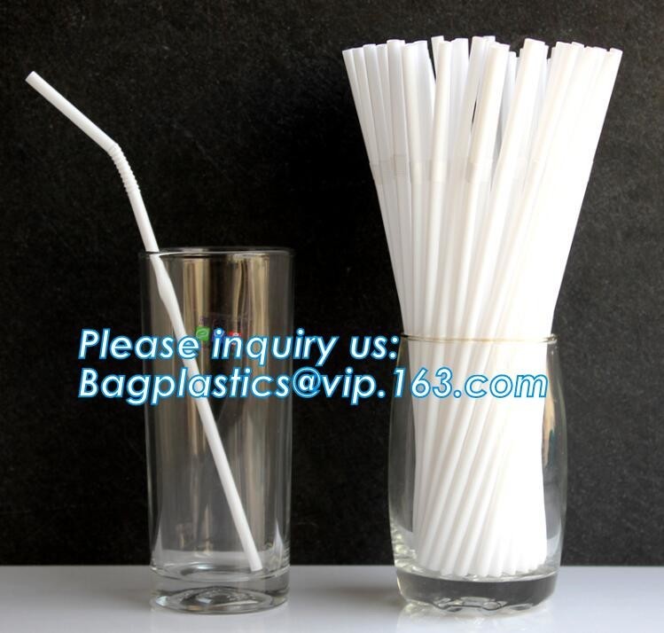 China Custom PLA drinking straws Recycled Biodegradable drinking straws,Biodegradable Cornstarch Drinking Pla Straw 5*207mm Wi factory