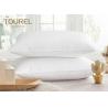 China Hotel White Polyester Microfiber Pillow With Poly Cotton Fabric Pillow Cover factory