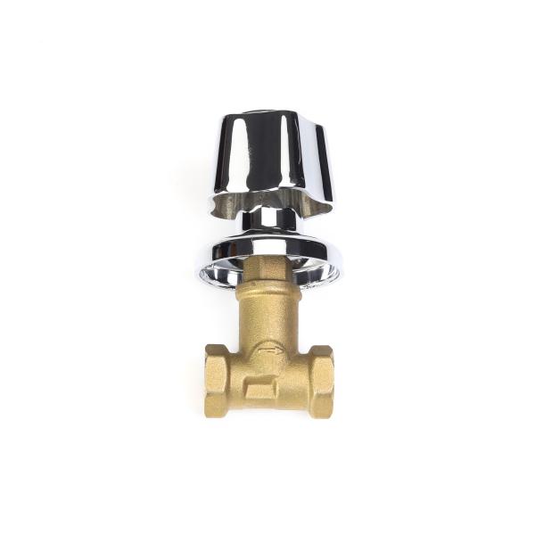 Quality DN20-NPT Threaded plumbing Brass Stop Valve abrasion resistance Customized for sale