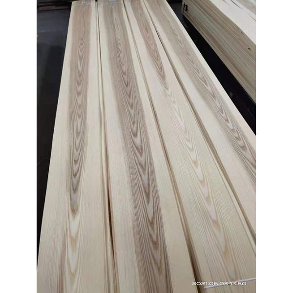 Quality Fraxinus White Ash Wood Veneer 0.7mm Flat Cut Veneer Furniture Use for sale