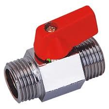 Quality 2/1,3/4,1 inch Mini Ball Valve Male and Male Red Handle -20℃ ~ 200℃ Working Temperature for sale