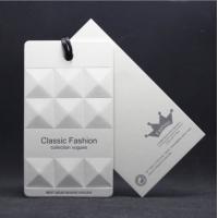 China CMYK 4C Printed Hang Tags Matt Lamination Cardboard Kraft Textured Paper factory