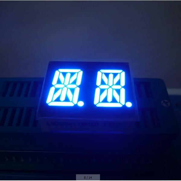 Quality 0 .54 Inch Common Anode 14 Segment Led Display 2 Digit Super Bright Green for sale