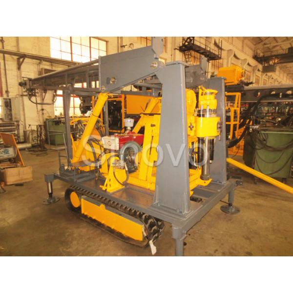 Quality Sinovo Crawler portable water well and Core Drilling Rig XY-1A Depth 180m mounted on crawler or tailer for sale