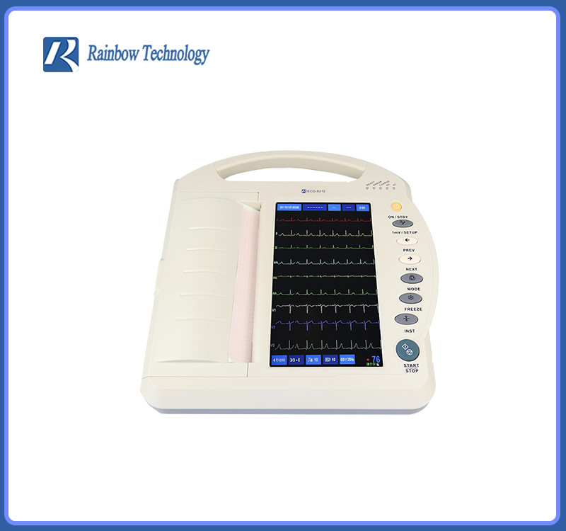 China 10 Inch Medical ECG Machine Colorful LCD Multiple Working Modes For Patients factory