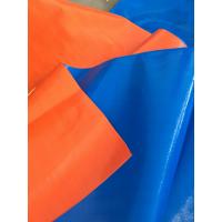 China 250gsm Outdoor Waterproof Blue/Orange PE Tarpaulin Woven Fabric for sale