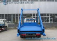 China 3 Ton- 4 Ton Yuejin small swing arm garbage truck 104 hp 2 axles factory