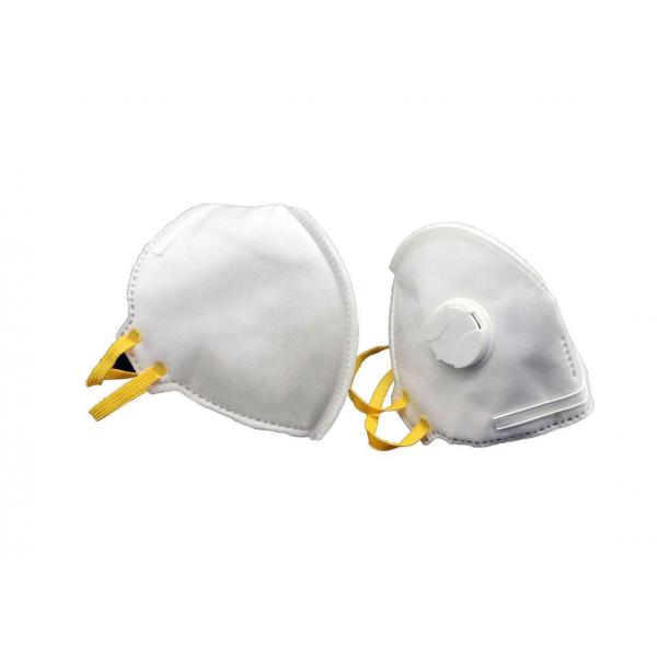 Quality White Breathable FFP2V N95 Dust Mask / Disposable N95 Mask For Convenient Usage for sale