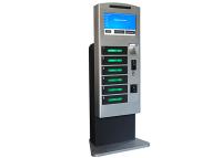 China Coins / Bills Accepted Train Station Cell Phone Charging Tower Station with Deposit Locker factory