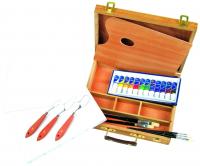 China 5pcs Painting Brushes Acrylic Art Set Drawing Kits For Beginners 12pcs Acrylic Colour 12ml factory