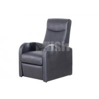 China Modern Theater Recliner Sofa Padded PU Leather Home Theater Seating Black Color for sale
