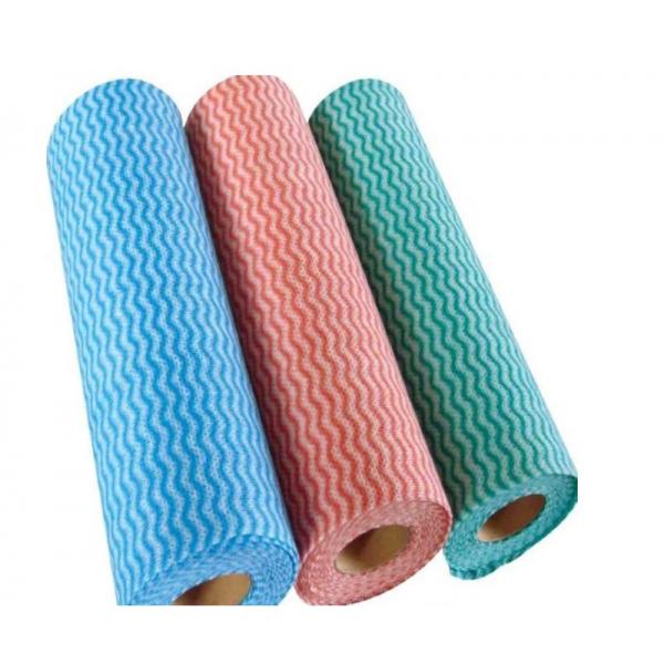 Quality Biodegradable Non Woven Jumbo Roll , 40GSM Disposable Dish Washing Cloths for sale