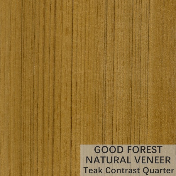 China Teak Natural Wood Veneer Natural Crown Cut Veneer FSC Certification factory