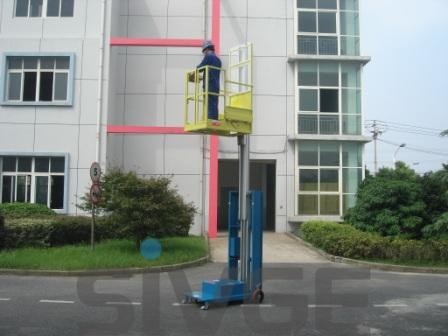 Quality Mobile Elevating Working Platform , 4.3m Semi - Electric Aerial Order Picker for sale