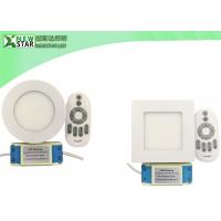 China 2.4G 6W flat round cct adjustable dual white double color led panel light led downlight factory