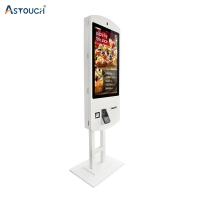 China 32 Inch pCAP touch Self Service Restaurant Kiosk With Cash Register Software factory