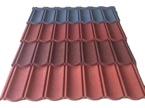 Quality Brick Red Bond Classic Stone Coated Aluzinc Galvalume Metal Roofing Tiles Heat Insulation Roof Tile 50 Years Warranty for sale