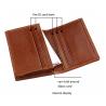China 0.4CM Thick 11x7.7cm Mens PU Leather Wallet Credit Card Card Case BM factory
