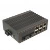 China Fast industrial fiber switch / unmanaged Ethernet switch 2 100M fiber ports 6 10 / 100M rj45 ports factory