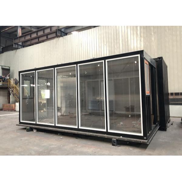 Quality Black Shell Composite Floor Expandable Shipping Container House for sale