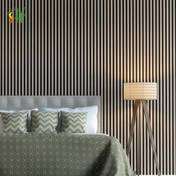 Quality Wooden Grain Wpc Wall Panel UV radiation Wood Plastic Composite Flute for sale