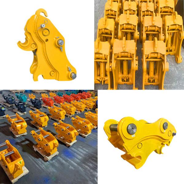 Quality Reinforced Excavator Manual Quick Coupler Q345B Q35B Material for sale