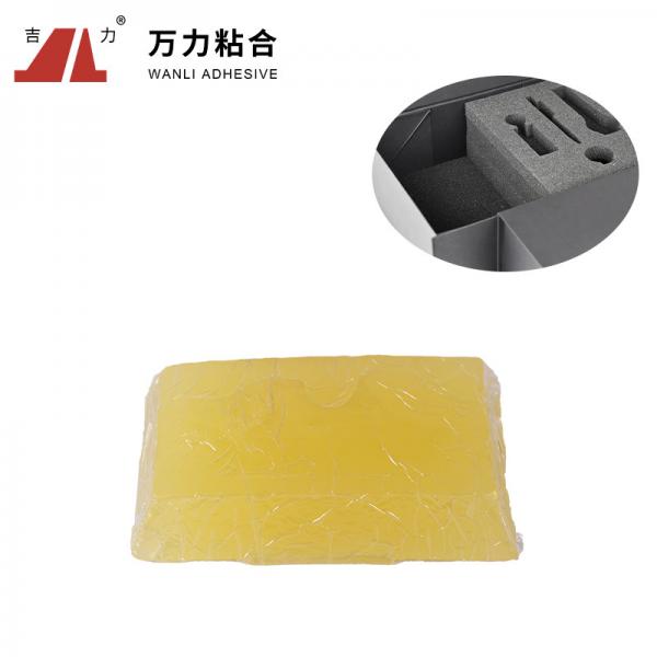 Quality Light Yellow Transparent Packaging Hot Melt Lumpy Carton Sealing Glue TPR-7606 for sale