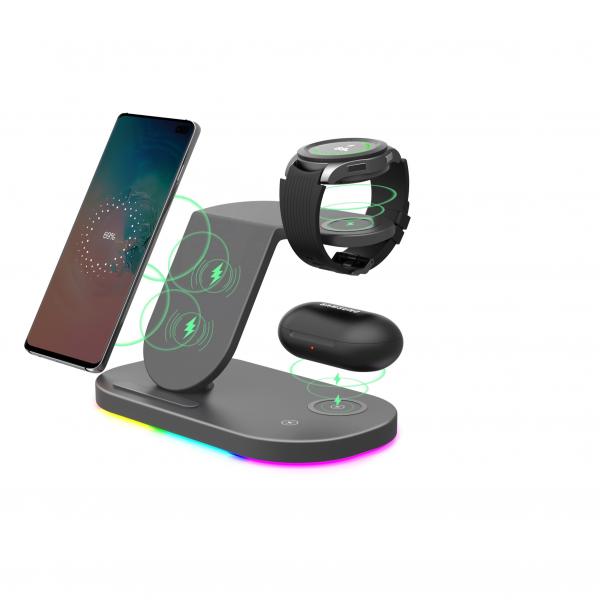 Quality Battery Power Qi Wireless Charger Station Stand 9V for sale