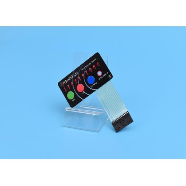 Quality Embossed Tactile Membrane Touch Switch Multicolored Printed with LEDs for sale