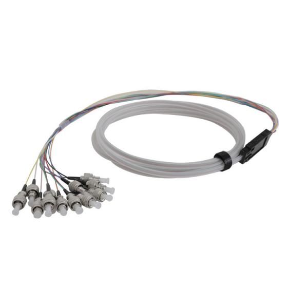 Quality 0.9 Mm Connectors Single Mode Fiber Pigtails 1 M White Tube Low Insertion Loss for sale
