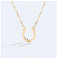 China Horseshoe 18K Gold Diamond Necklace Extender Chain 45cm factory