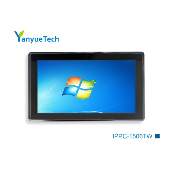 Quality 15.6 Inch Industrial Panel PC Capacitive Screen I3 I5 I7 U Series CPU 2LAN 4COM 4USB for sale