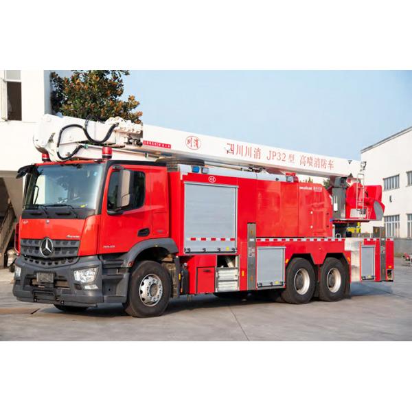 Quality Mercedes Benz 32m Water Tower Aerial Fire Truck with 7T Water and Foam for sale