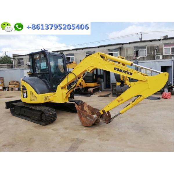 Quality Good Condition 5 Ton Used Mini Excavator Komatsu PC55MR Digger With Air for sale
