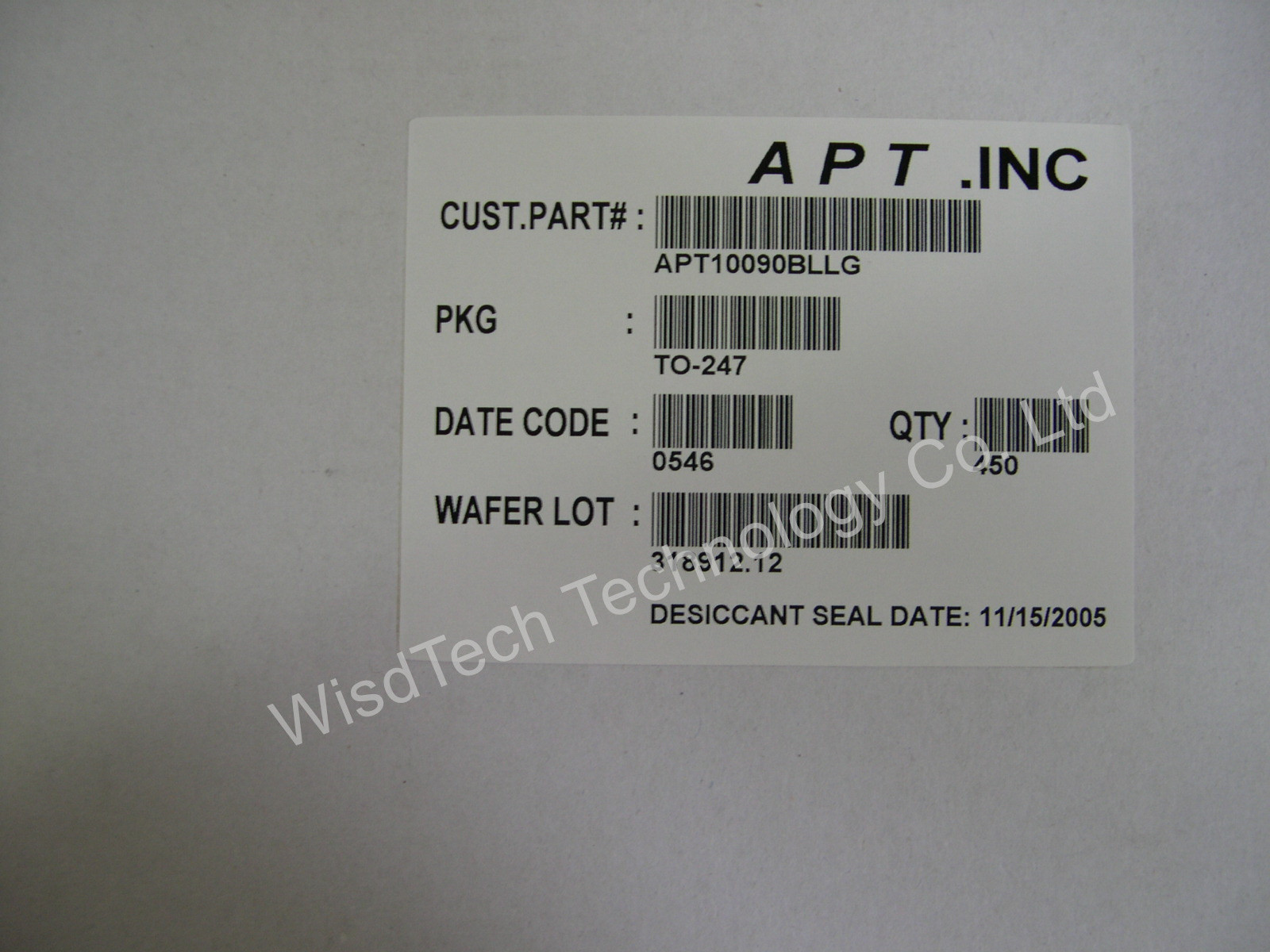 Quality APT10090BLL Microchip Technology MOSFET FG MOSFET 1000V TO-247 RoHS for sale