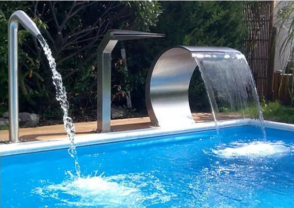 Quality Stainless Steel 9 Holes Pool Waterfall Equipment for sale
