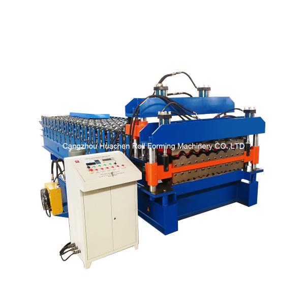 Quality Roof Tile Double Layer 20m/Min 1200mm Roll Forming Machine for sale