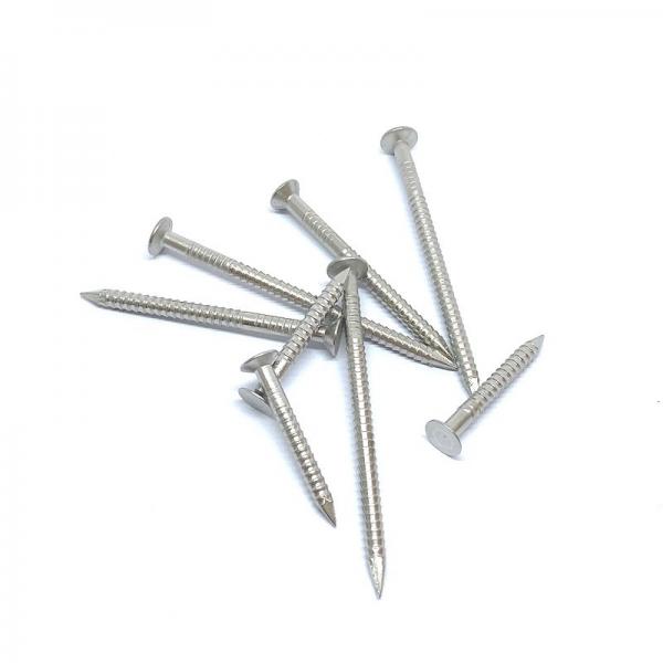 Quality 2.8 X30MM Stainless A4 Flat Head Ring Shank Nails For Decking Sample Available for sale